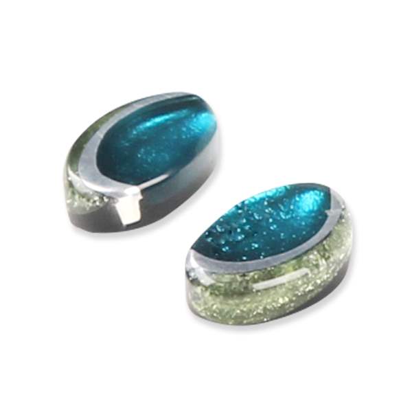 Jade Oval Swirl Stud Earrings