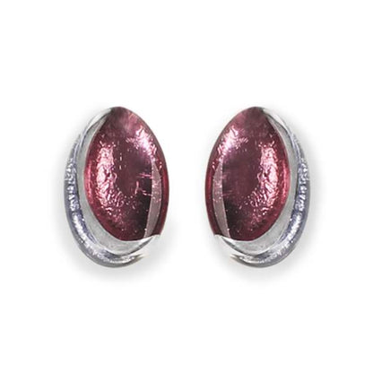 Pastels Oval Swirl Stud Earrings | The Jewellery Stop