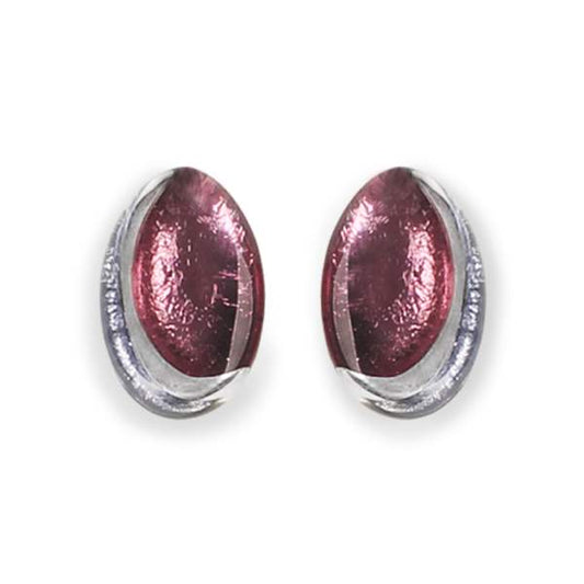 Pastels Oval Swirl Stud Earrings | The Jewellery Stop