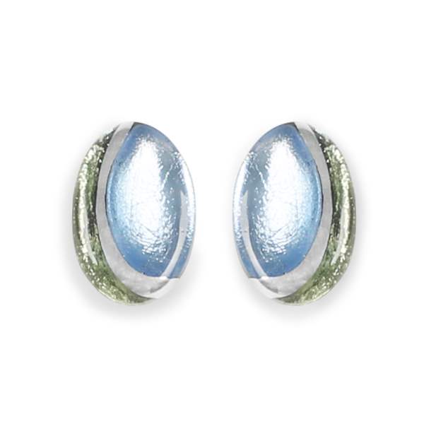 Pear Oval Swirl Stud Earrings | The Jewellery Stop