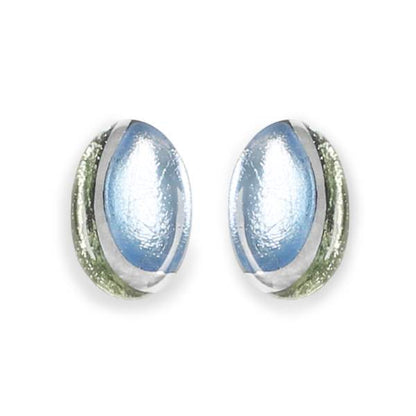 Pear Oval Swirl Stud Earrings | The Jewellery Stop