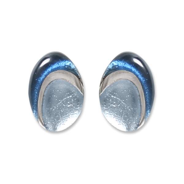 Ice Oval Swirl Clip Earrings