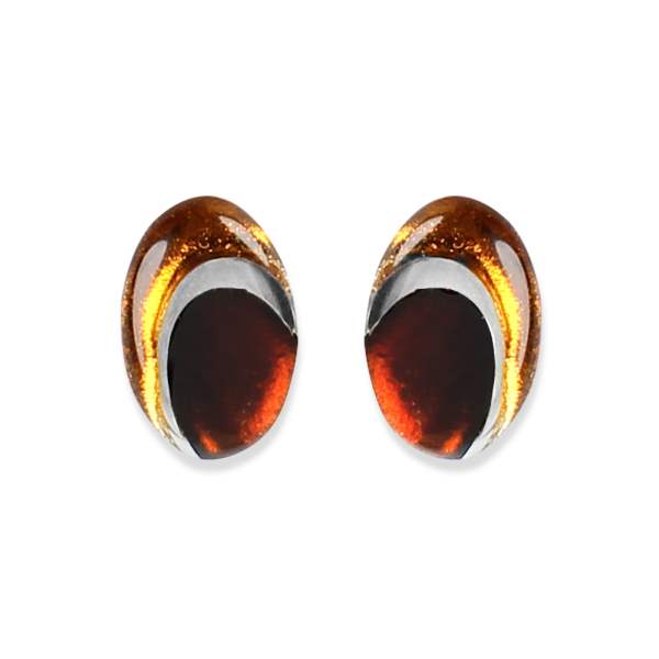 Mustard Oval Swirl Clip Earrings | The Jewellery Stop