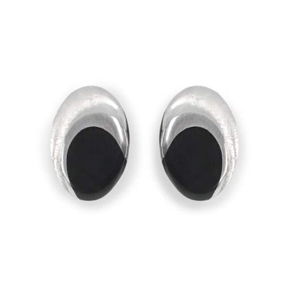 Silhouette Oval Swirl Clip Earrings | The Jewellery Stop