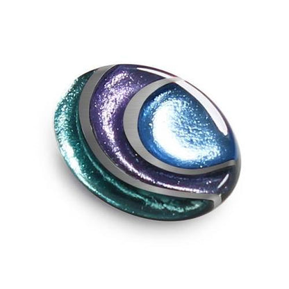 Ocean Mist Oval Swirl Brooch | The Jewellery Stop