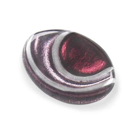 Plum Oval Swirl Brooch | The Jewellery Stop