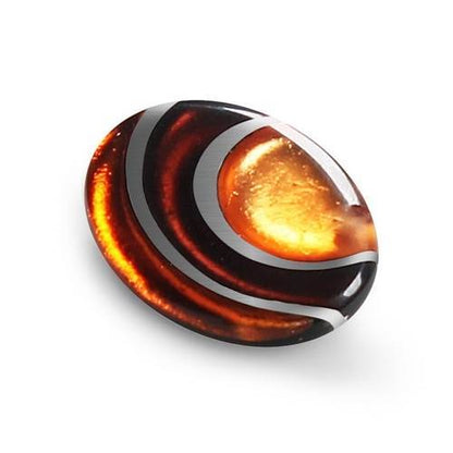 Spice Oval Swirl Brooch