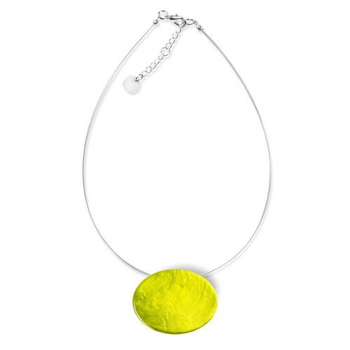 Lime Shell Ovals Pendant