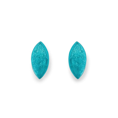 Teal Petal Stud Earrings | The Jewellery Stop