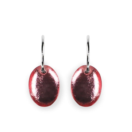 Cherry Oval Echo Creole Earrings | The Jewellery Stop