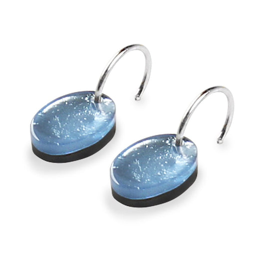 Glacier Oval Echo Creole Earrings | The Jewellery Stop