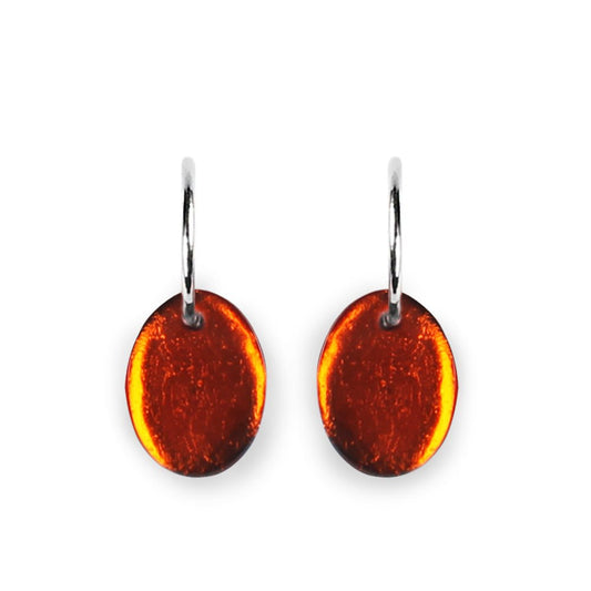 Spice Oval Echo Creole Earrings | The Jewellery Stop