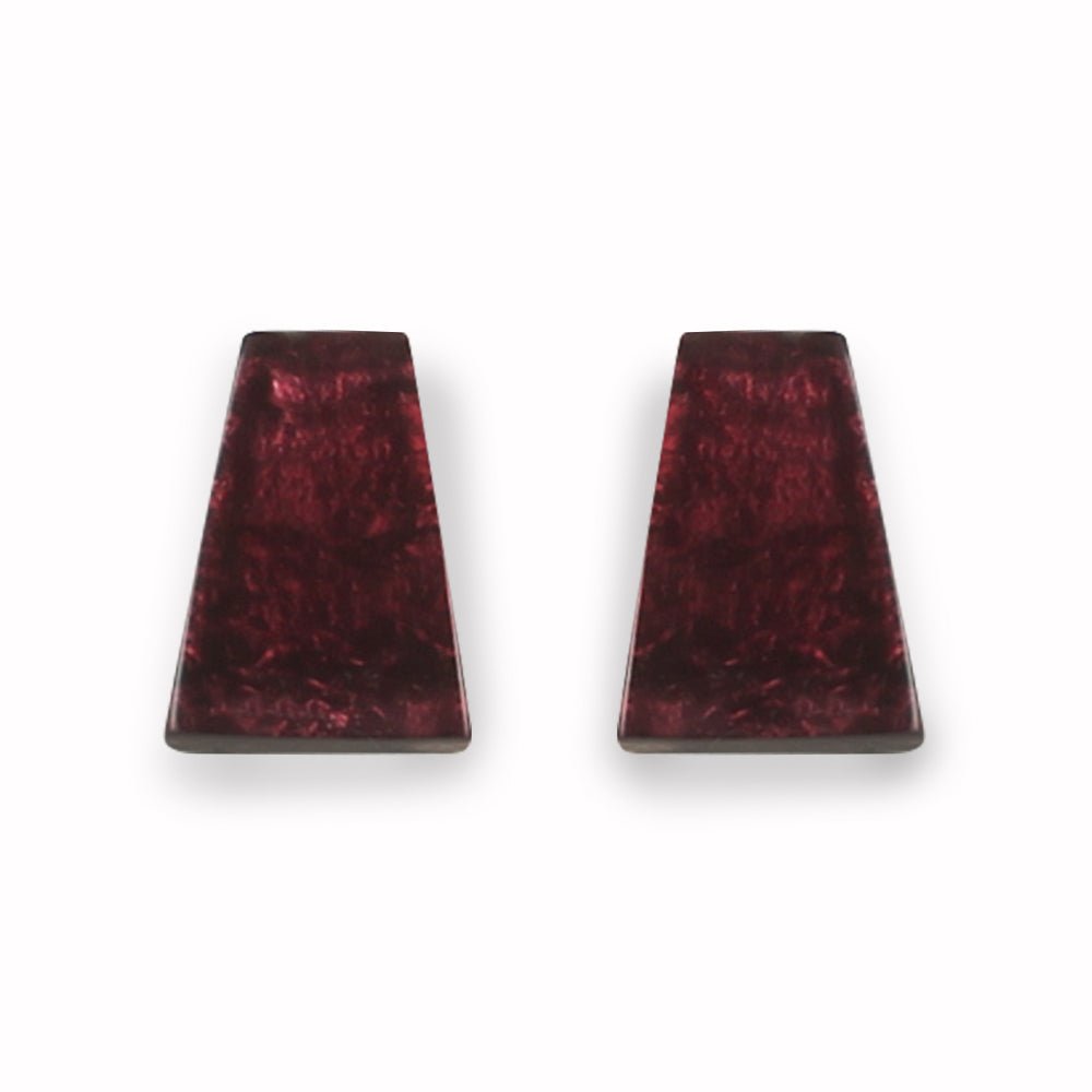 Plum Aztec Stud Earrings | The Jewellery Stop