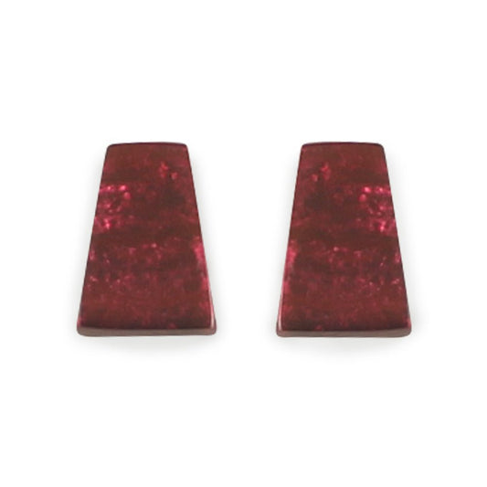 Raspberry Aztec Stud Earrings | The Jewellery Stop