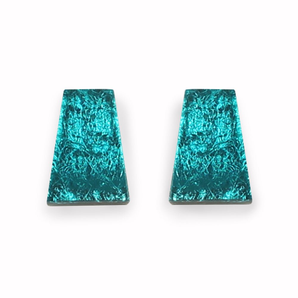 Teal Aztec Stud Earrings | The Jewellery Stop