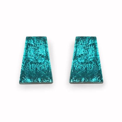 Teal Aztec Stud Earrings | The Jewellery Stop