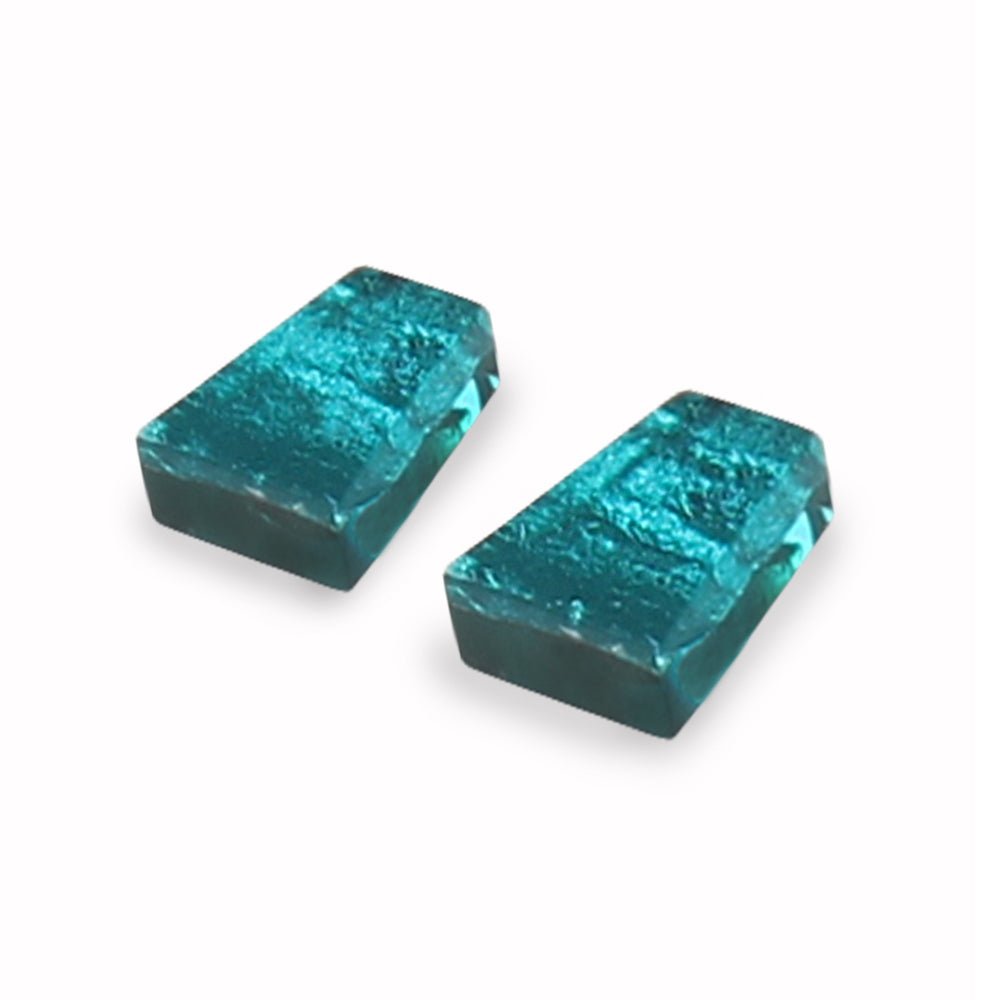 Teal Aztec Stud Earrings | The Jewellery Stop