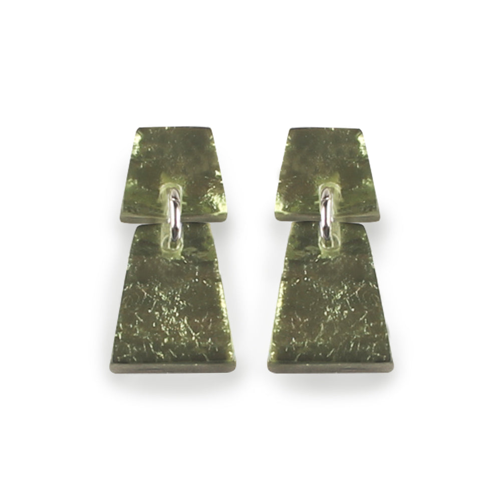 Moss Aztec Dangle Stud Earrings