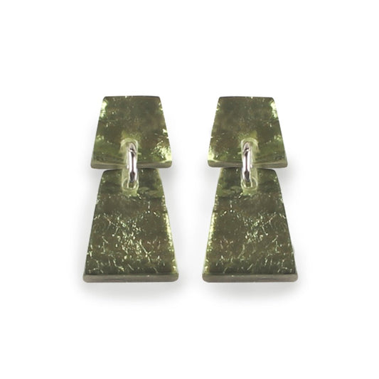 Moss Aztec Dangle Stud Earrings | The Jewellery Stop