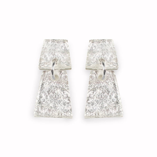 Silver Aztec Dangle Stud Earrings | The Jewellery Stop