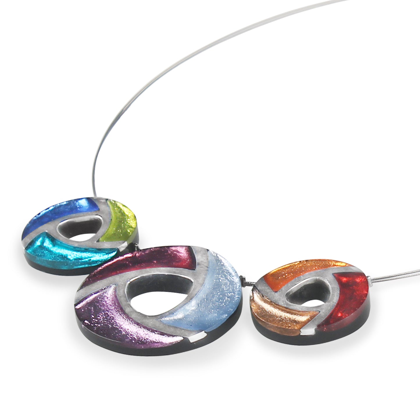 Rainbow Trisceli Necklace