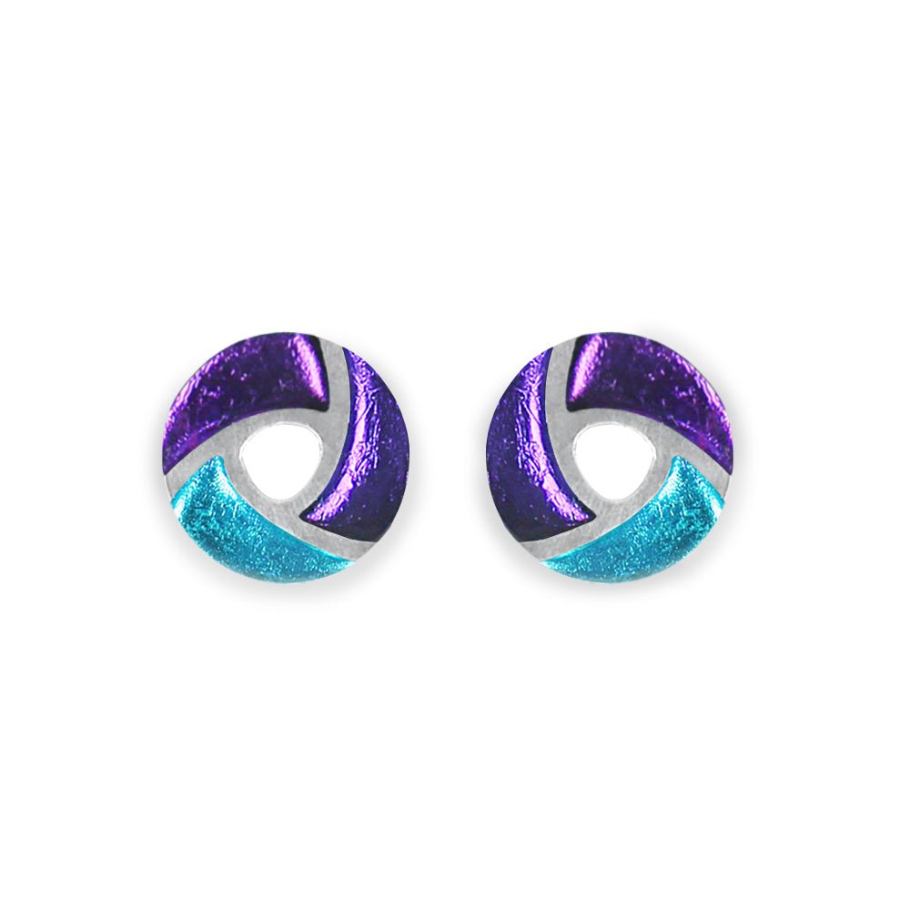 Peacock Trisceli Stud Earrings | The Jewellery Stop