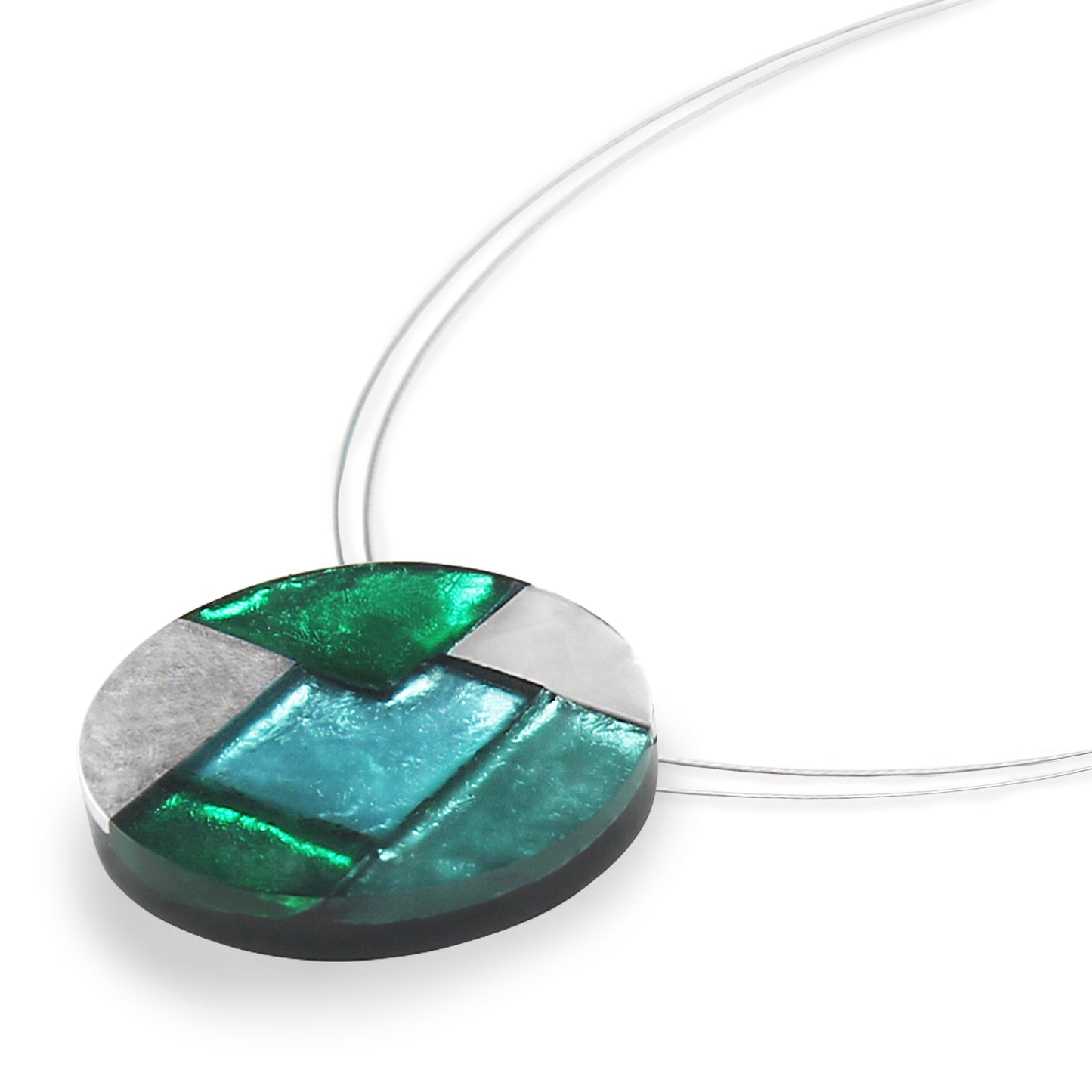 Emerald Mosaic Pendant