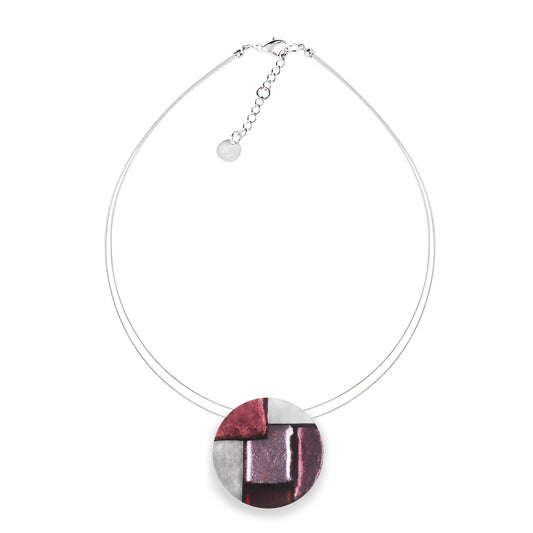 Plum Mosaic Pendant | The Jewellery Stop