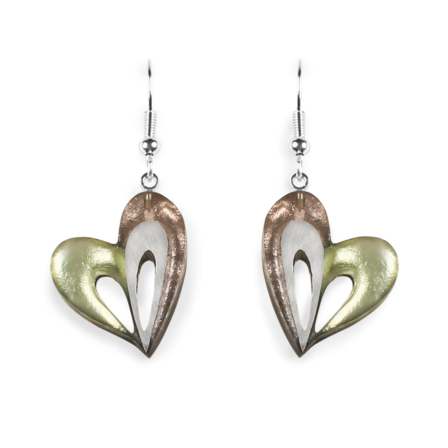 Pear Heart Loop Fish Hook Earrings | The Jewellery Stop