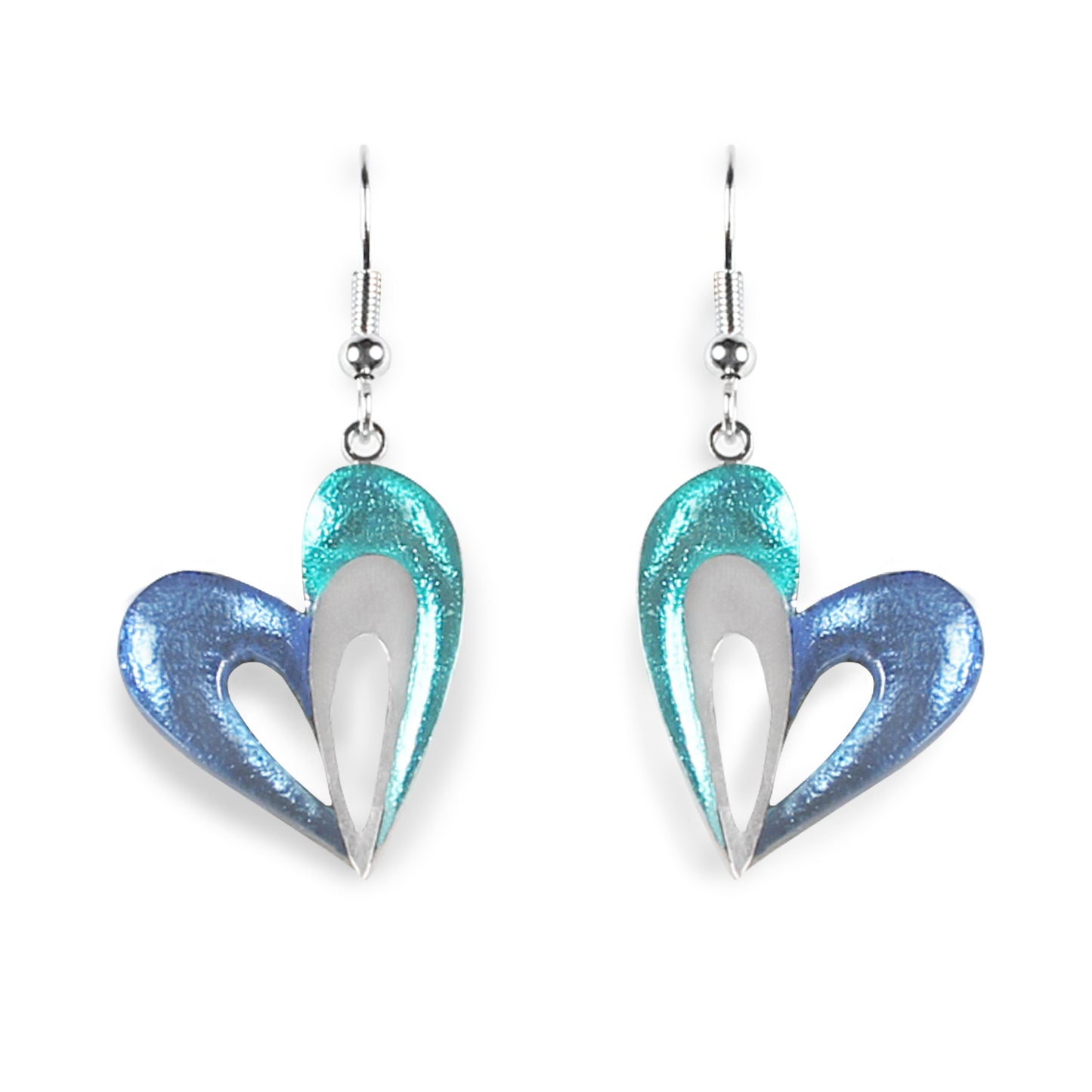 Riviera Heart Loop Fish Hook Earrings | The Jewellery Stop