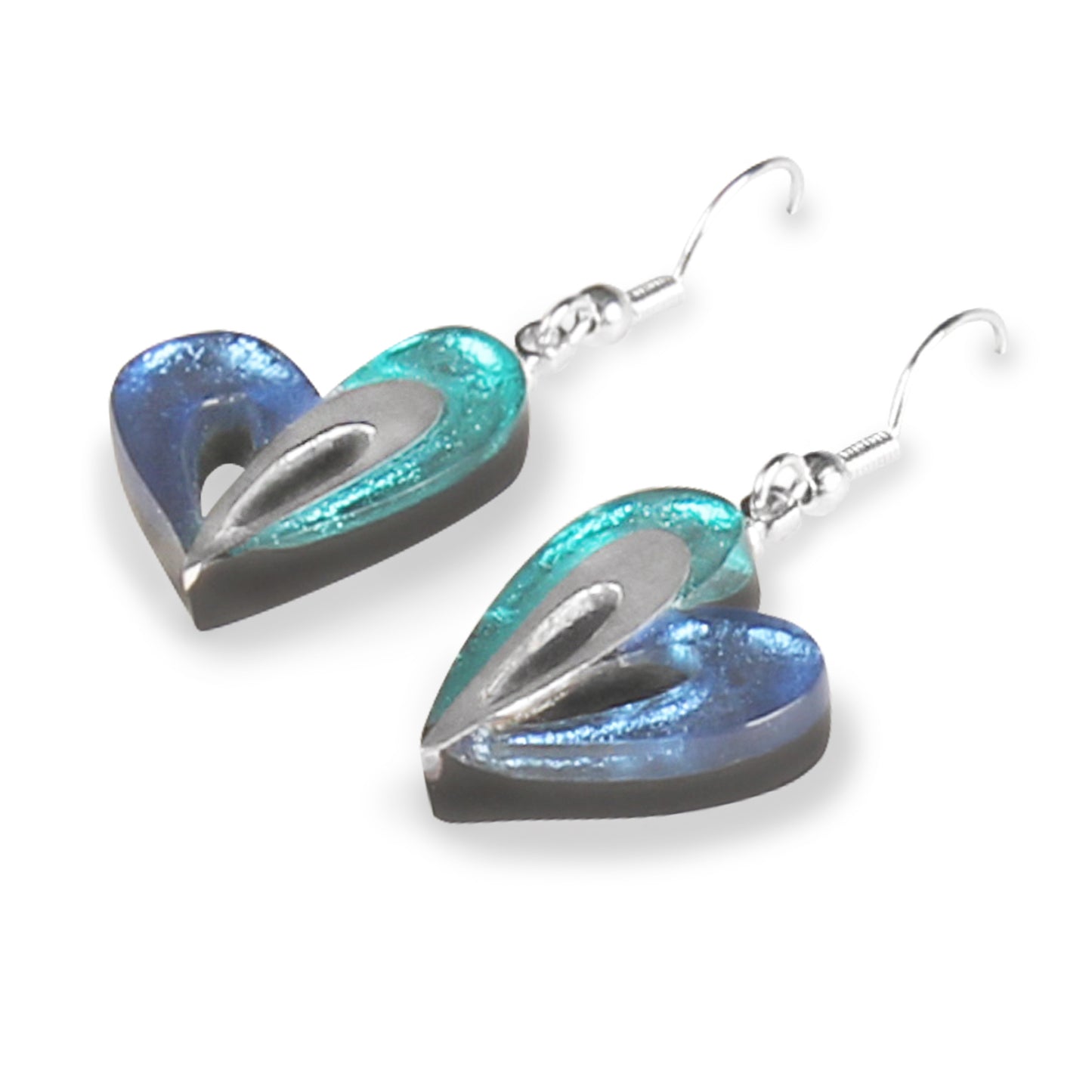 Riviera Heart Loop Fish Hook Earrings | The Jewellery Stop