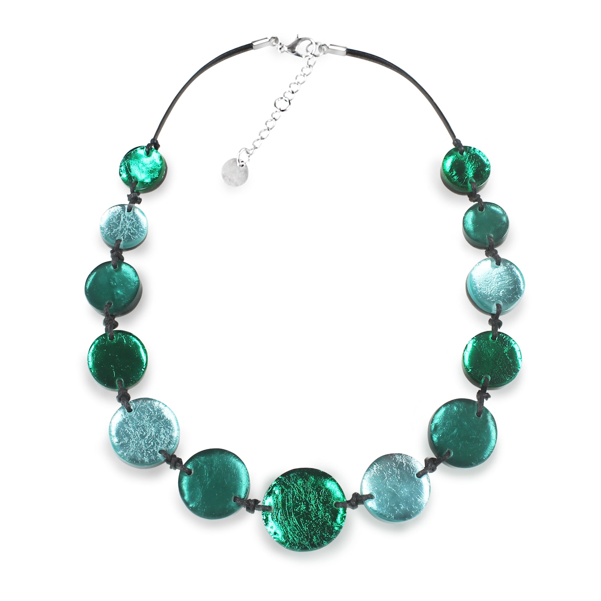 Emerald Classic Circles Necklace