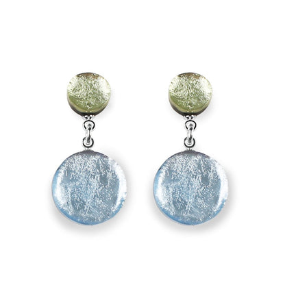 Pear Classic Circle Dangle Stud Earrings | The Jewellery Stop