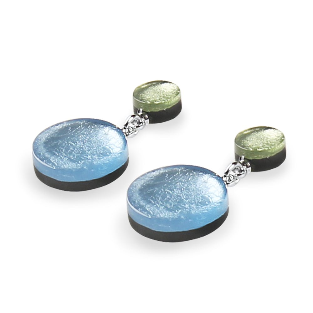 Pear Classic Circle Dangle Stud Earrings | The Jewellery Stop