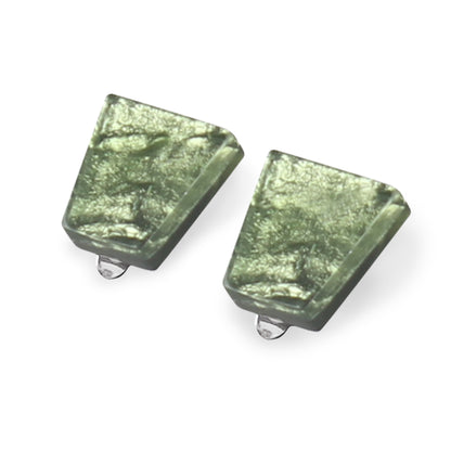 Moss Aztec Clip Earrings