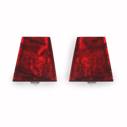 Scarlet Aztec Clip Earrings | The Jewellery Stop