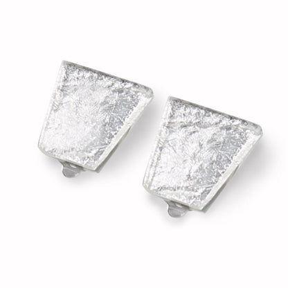 Silver Aztec Clip Earrings | The Jewellery Stop