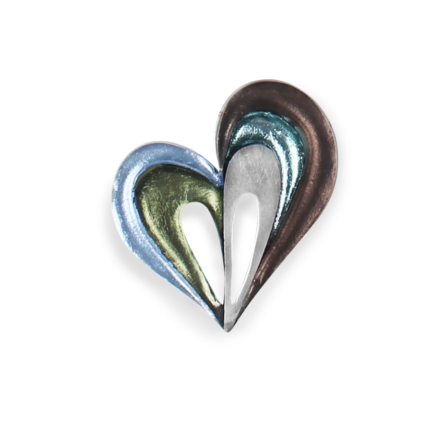 Pear Heart Loop Brooch | The Jewellery Stop