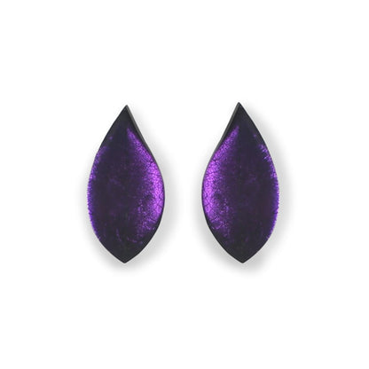Peacock Skeletal Leaf Combi Clip Earrings | The Jewellery Stop