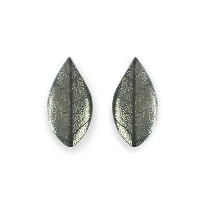 Pear Skeletal Leaf Combi Clip Earrings | The Jewellery Stop