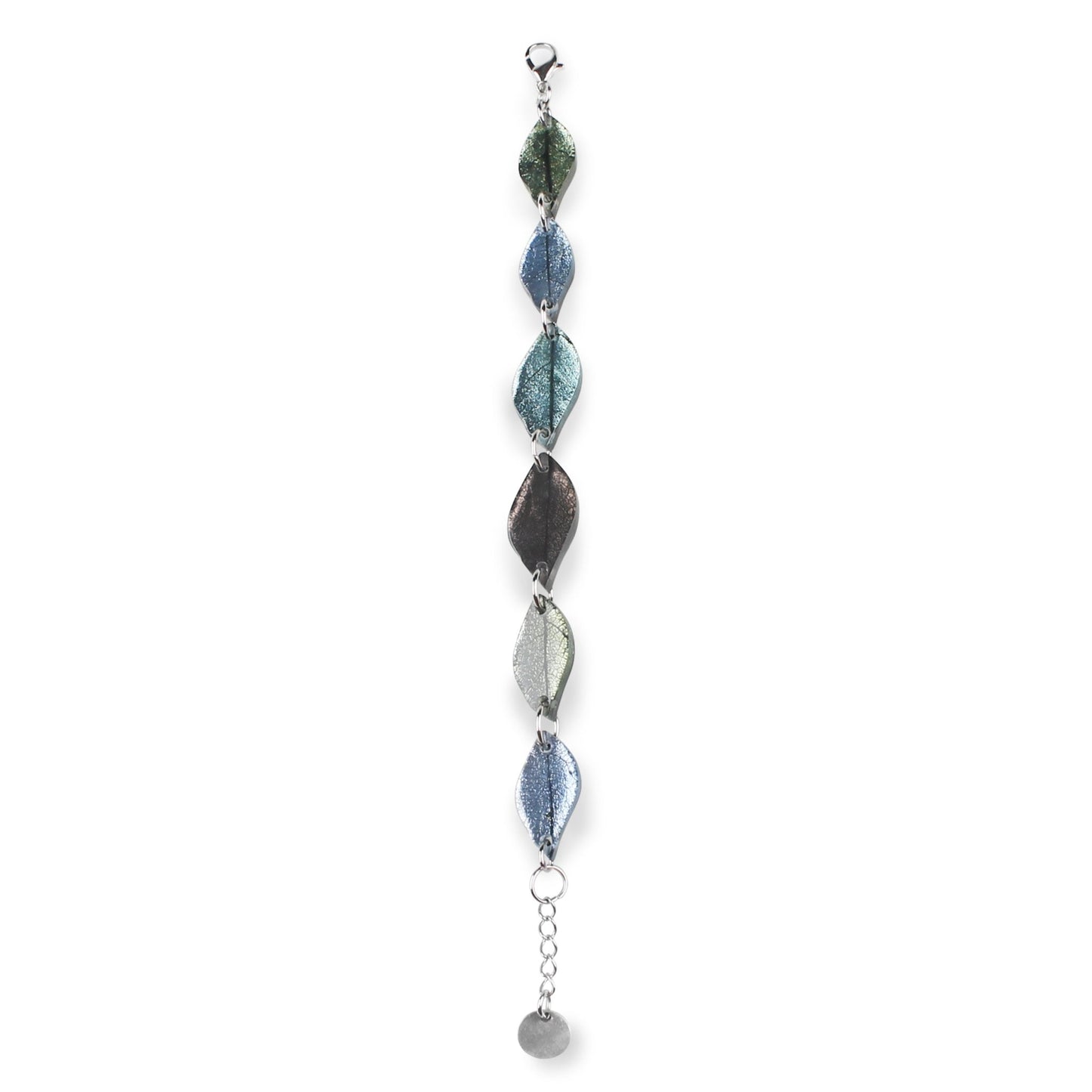 Pear Skeletal Leaf Combi Bracelet | The Jewellery Stop