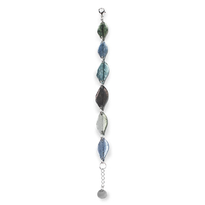 Pear Skeletal Leaf Combi Bracelet | The Jewellery Stop