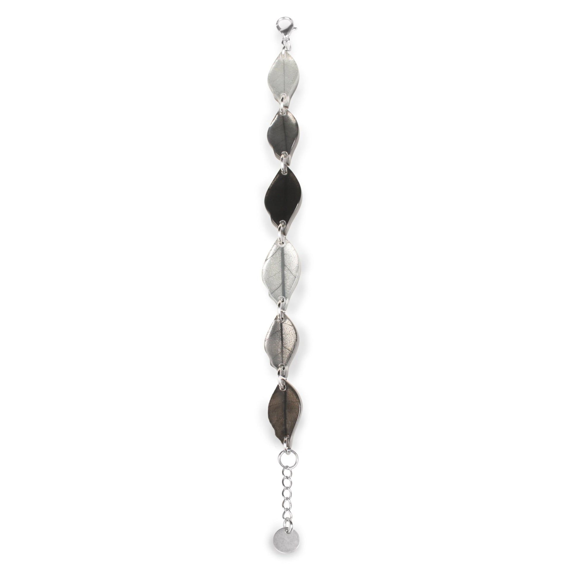 Silhouette Skeletal Leaf Combi Bracelet | The Jewellery Stop