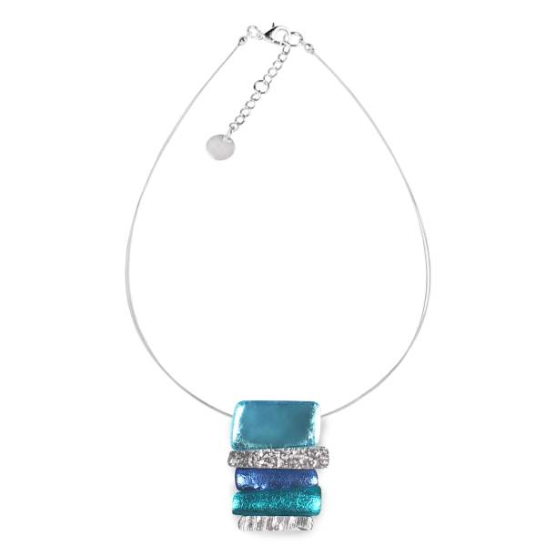 Riviera Textured Stack Pendant on Wire