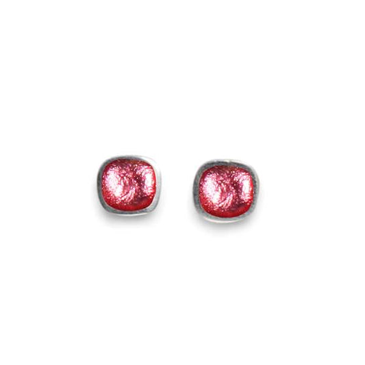 Rose Textured Stack Stud Earrings | The Jewellery Stop