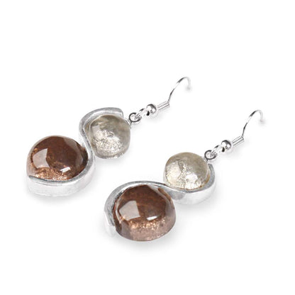 Mink Bubble Fish Hook Earrings | The Jewellery Stop