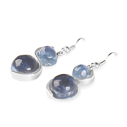 Navy Bubble Fish Hook Earrings | The Jewellery Stop