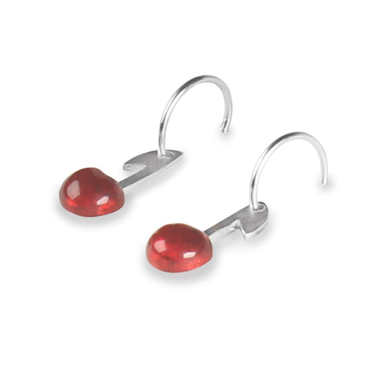 Red Cherry Creole Earrings | The Jewellery Stop