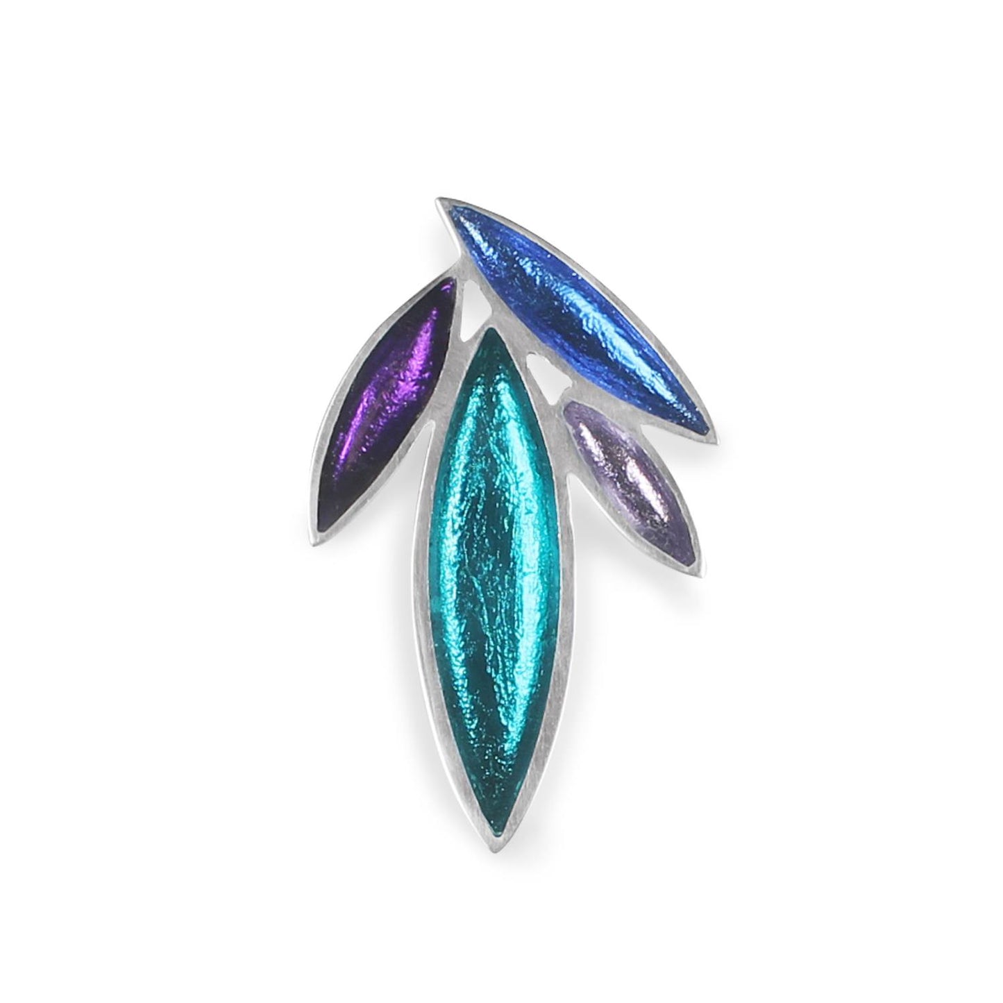 Peacock Bamboo Shoot Brooch | The Jewellery Stop