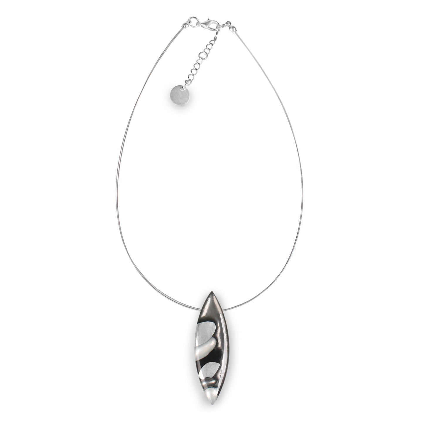 Silhouette Pointed Pebble Mix Pendant